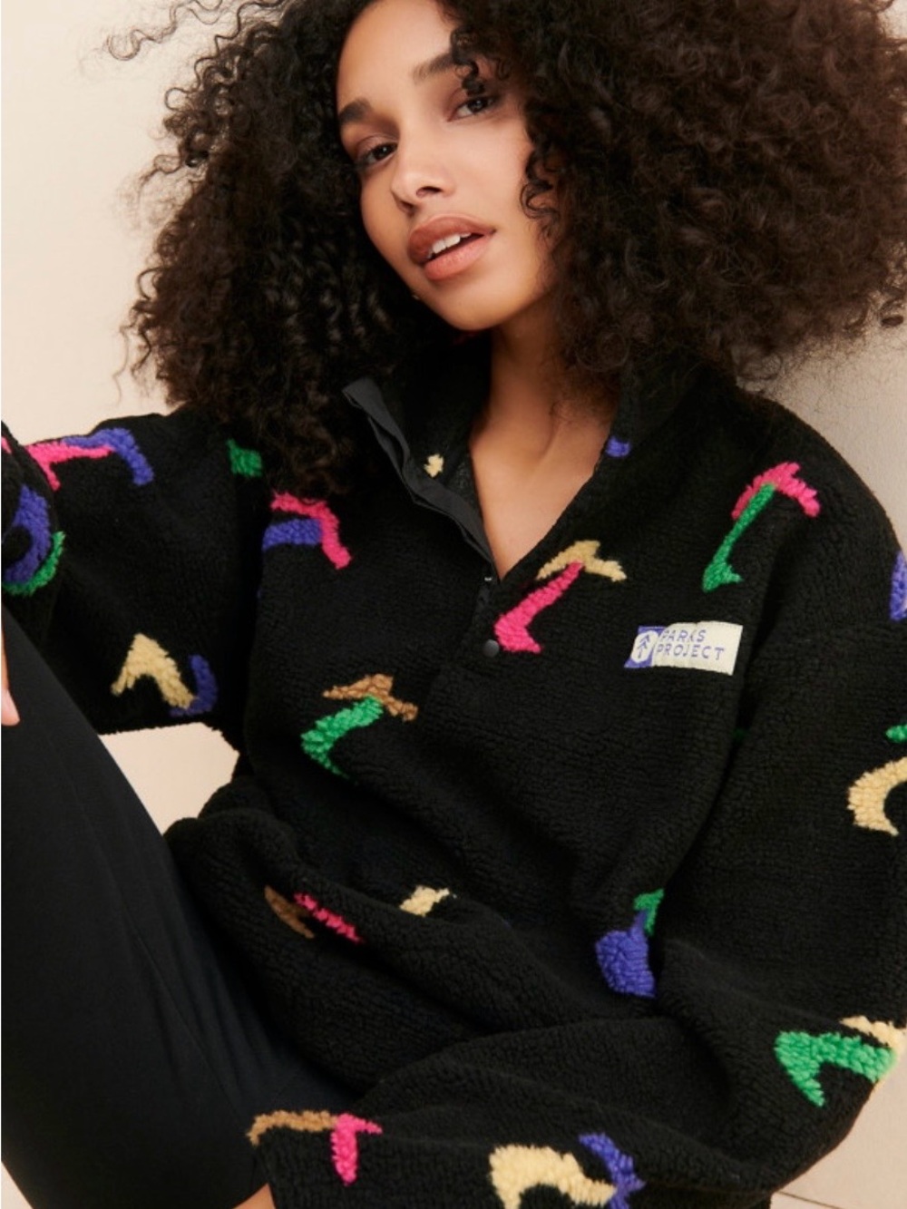 Parks Project Dancing Shrooms Trail Pullover XS